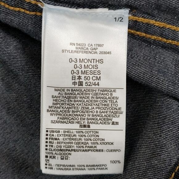 Janie & Jack Gap Cotton On long sleeve bundle 0-3M - Picture 6 of 14